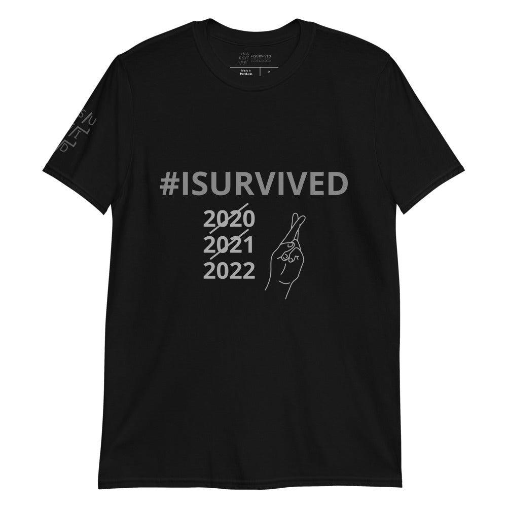 Phrase T-Shirt '#ISURVIVED 2020/2021'